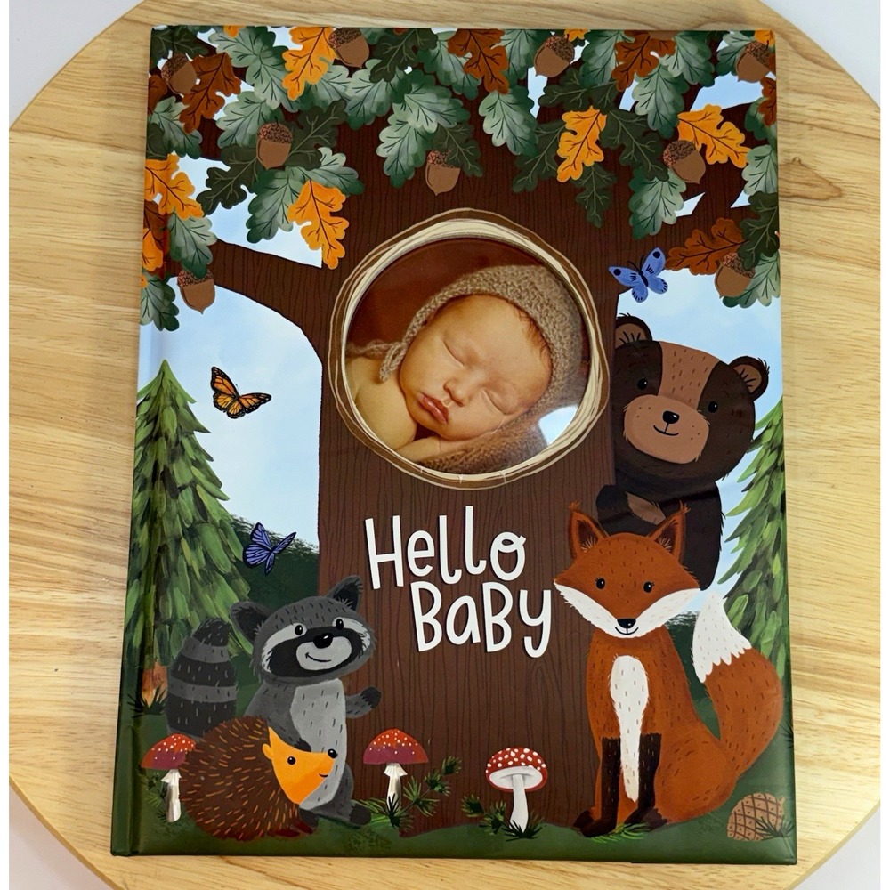 Hello Baby Memory Book Woodland Animals Theme Keepsake Album 115253 Multicolor